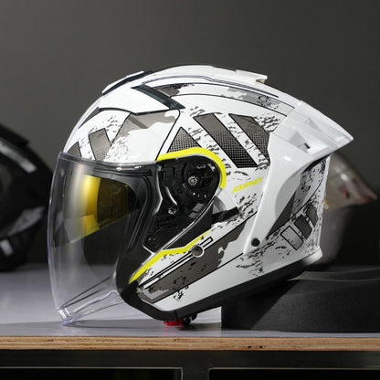 Evangelion Unit-01 Style Bluetooth Helmet - DOT Certified Dual Visor