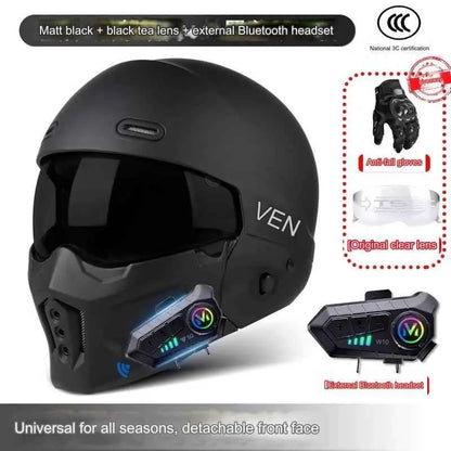 Shadow Scorpion Motorcycle Helmet - Full Face DOT Approved for Harley Cruiser Bike Class A 3C - Size avaliable S ~ XXXL