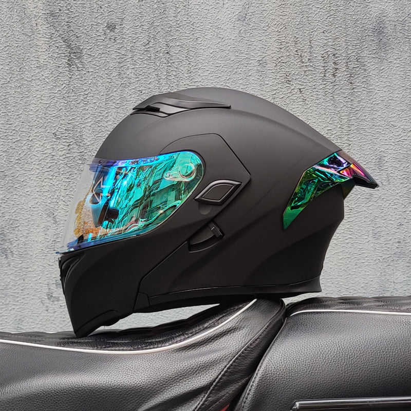 Mecha / 3C DOT Full Face Dual Visors Unisex /Bluetooth Motorcycle Helmet