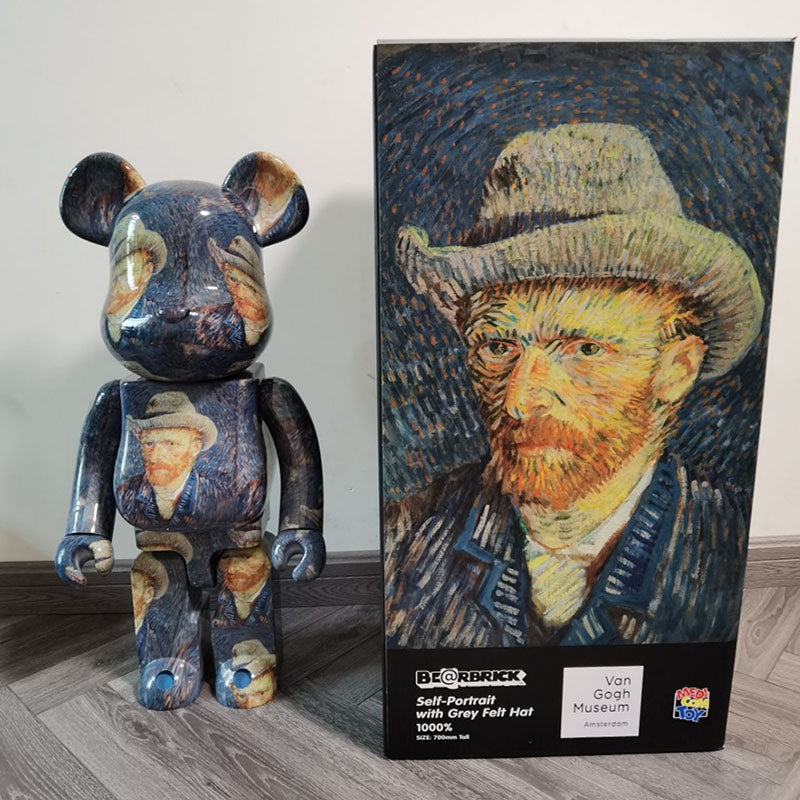 BEARBRICK 400% Block Bear - Art Toy Collectible Figure | Donclickin  Van Gogh Self-draw / Dm for Other Style / Restock