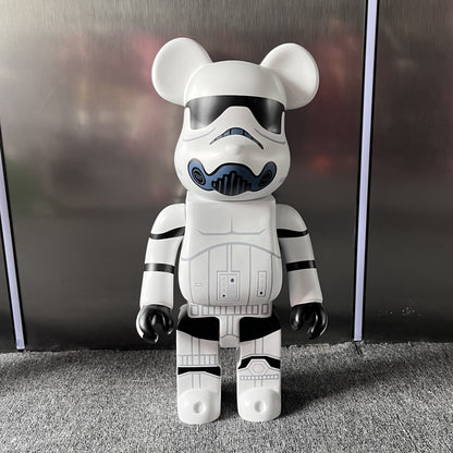 BE@RBRICK 1000% Building Block Figure 70CM | Limited Edition Collectible Bear Toy - WhiteSolider2