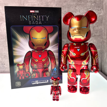BE@RBRICK 400% Kobe Bryant Jordon James NBA Building Block Violent Bear Figures