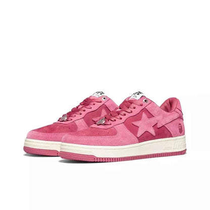 BAPESTA Classic Patent Leather Sneaker Low-Top Casual Skateboard Shoes