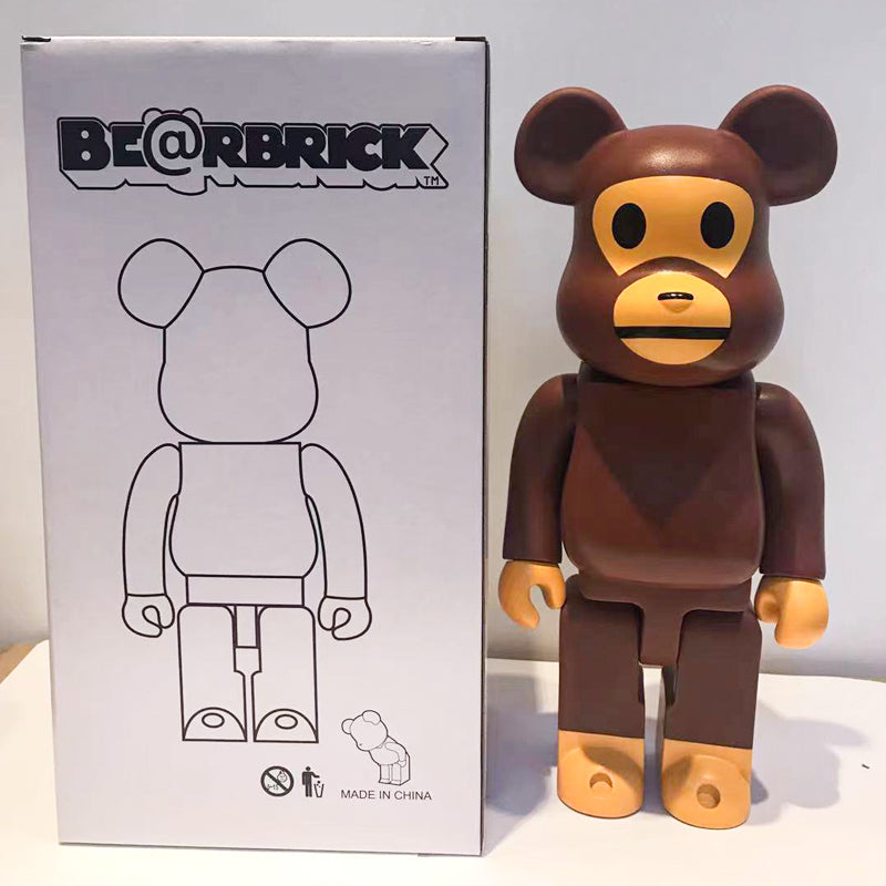 BE@RBRICK 400% Ninja Turtle Building Block Violent Bear Collectible Figure Gift - Monkey / Dm for Other Style / Restock