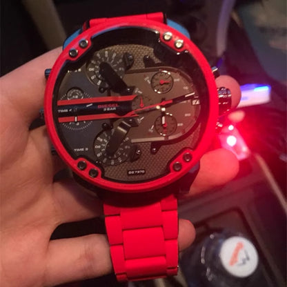 Diesel DZ7395 Chameleon Large Dial Quartz Chronograph Watch Polarized Men Watch - Order with colors