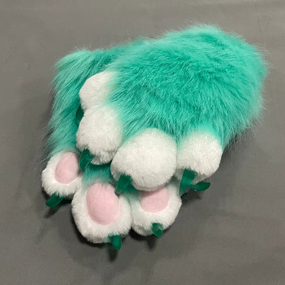 Furry Beast Claw Colored Beast Costume Claw Gloves Gloves Plush Fursuit Cosplay - Order with colors
