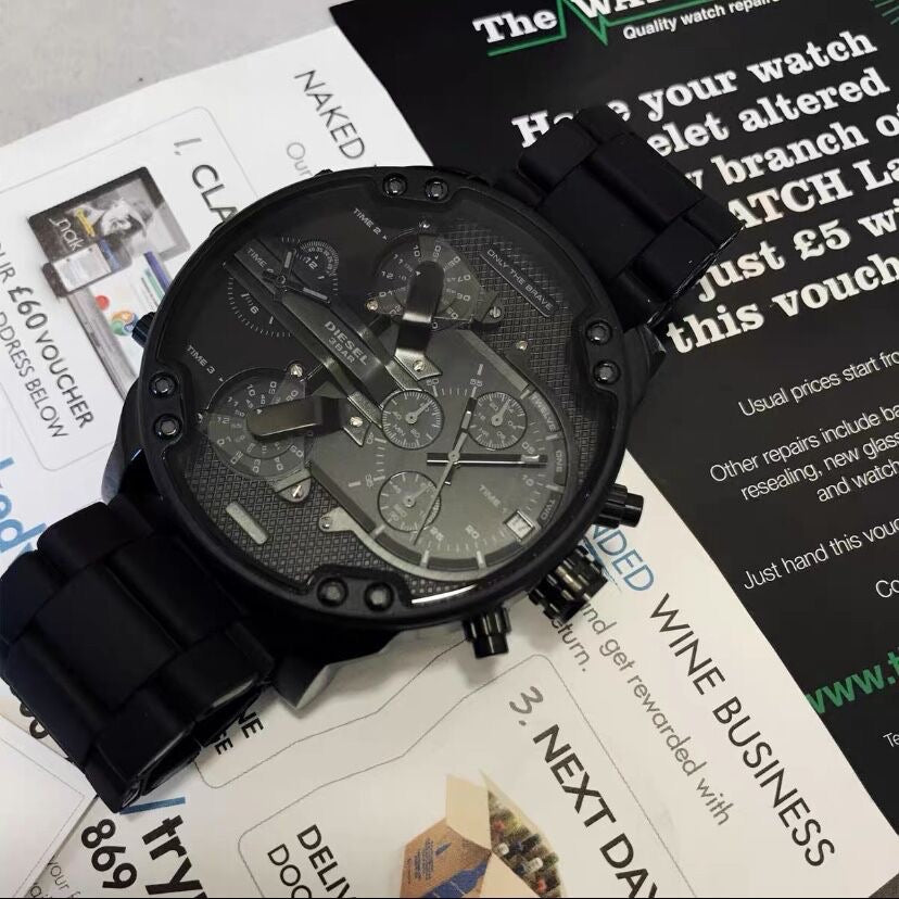 Diesel DZ7395 Chameleon Large Dial Quartz Chronograph Watch Polarized Men Watch - Order with colors