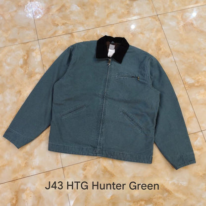 J97 Detroit Jacket - Vintage Canvas J22 Cleanfit Cotton Coat -  Size avaliable S ~ XL / J43 HTG Hunter Green
