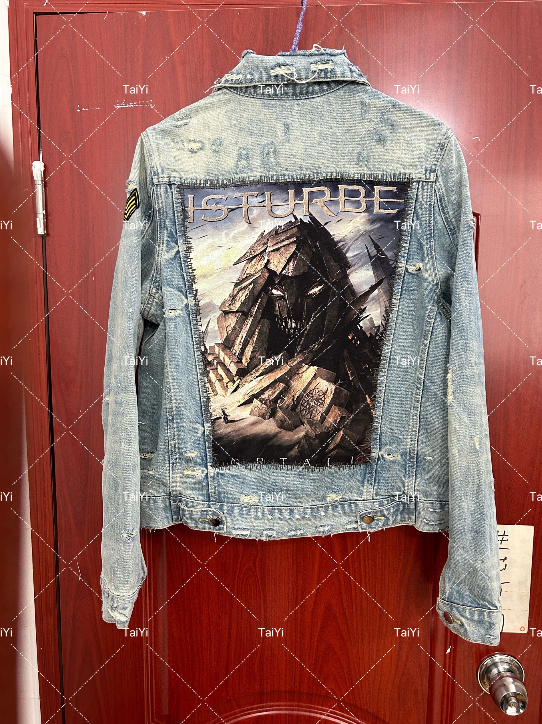 AMIRI 16OG Patchwork Back Kill Denim Jacket Metallica High-Street