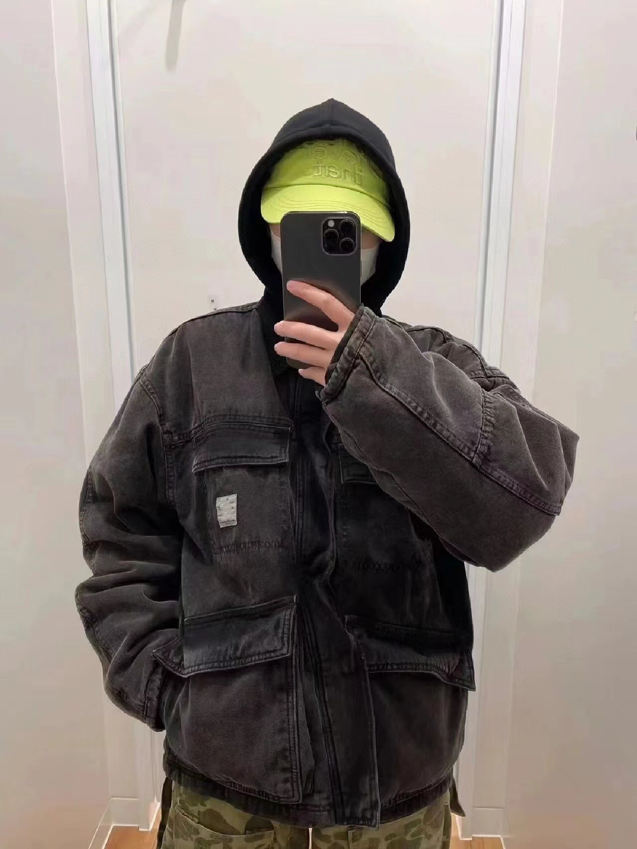 Stussy Vintage Washed Denim Carhartt Workwear Jacket – Detroit J97 Coat