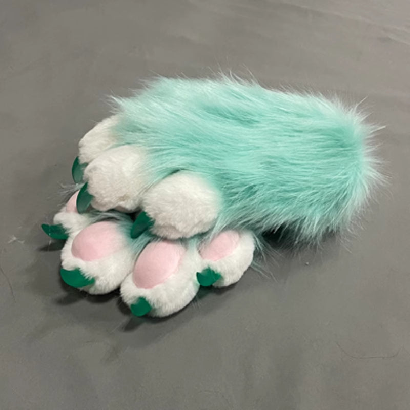 Furry Beast Claw Colored Beast Costume Claw Gloves Gloves Plush Fursuit Cosplay - Order with colors