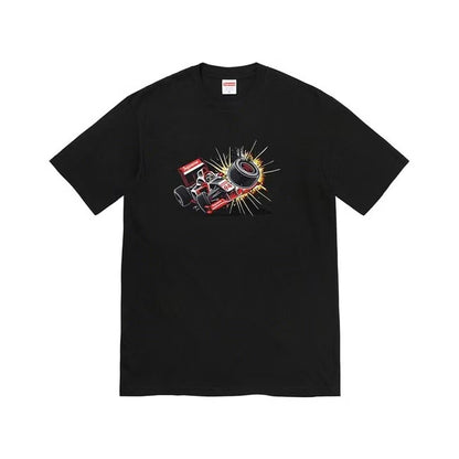 24SS Sup Short-Sleeve T-shirt Retro Unisex 280g Pure Cotton