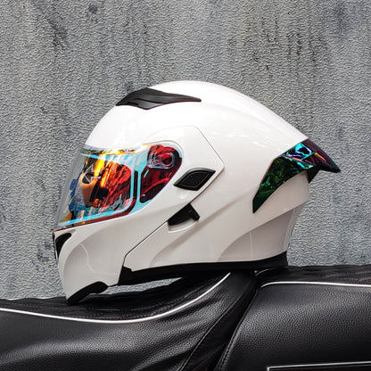 Mecha / 3C DOT Full Face Dual Visors Unisex /Bluetooth Motorcycle Helmet