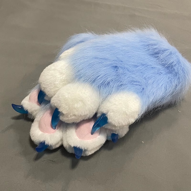 Furry Beast Claw Colored Beast Costume Claw Gloves Gloves Plush Fursuit Cosplay - Order with colors