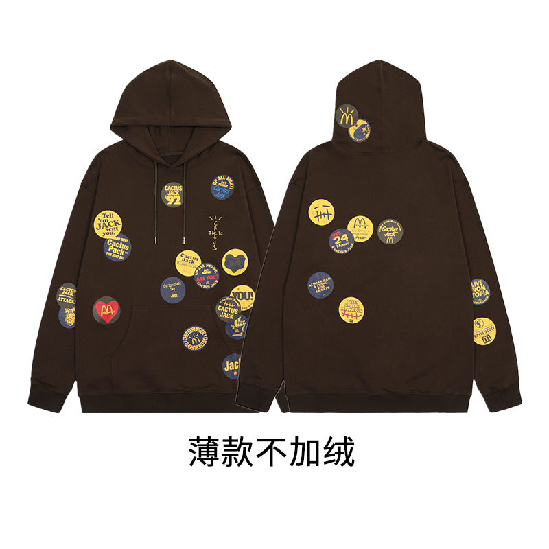 FW20 Travis Scott x McDonald’s Apple Pie High Street Foam Print Hoodie