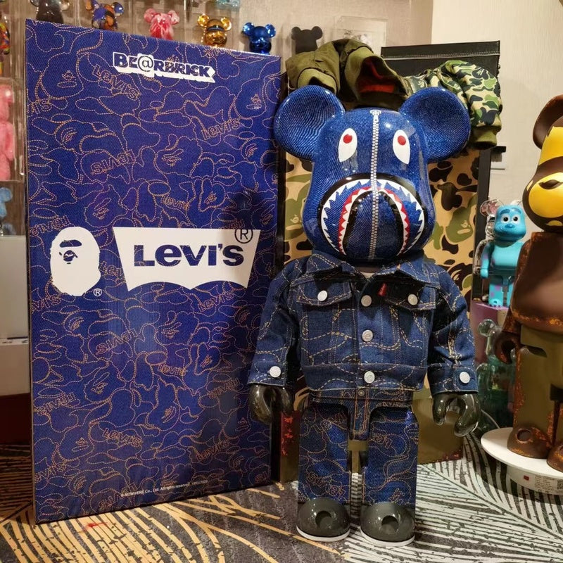 BE@RBRICK 1000% Building Block Figure 70CM | Limited Edition Collectible Bear Toy - Levis