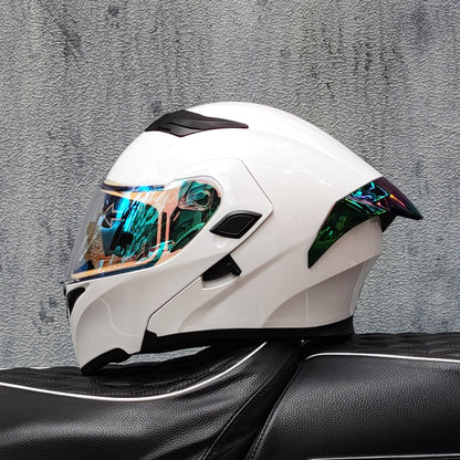 Mecha / 3C DOT Full Face Dual Visors Unisex /Bluetooth Motorcycle Helmet