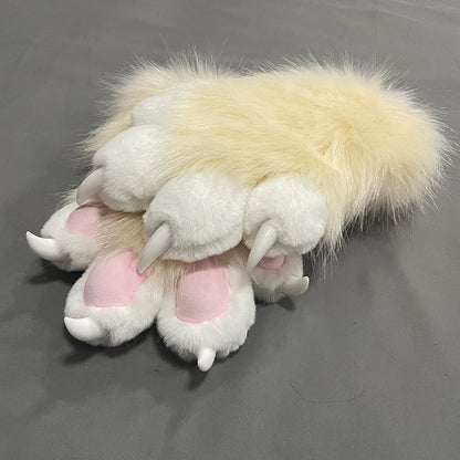 Furry Beast Claw Colored Beast Costume Claw Gloves Gloves Plush Fursuit Cosplay - Order with colors