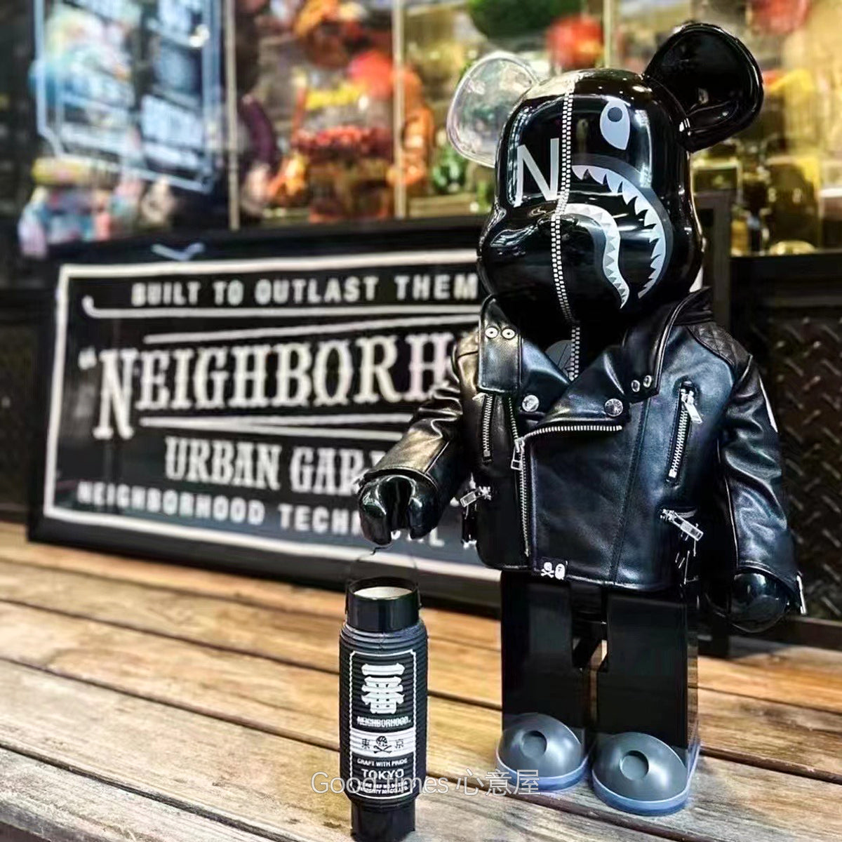 BE@RBRICK 1000% Building Block Figure 70CM | Limited Edition Collectible Bear Toy - Black Bape