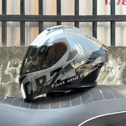 CyperPunk / 3C DOT Full Face Dual Visors Unisex Bluetooth Motorcycle Helmet