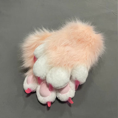 Furry Beast Claw Colored Beast Costume Claw Gloves Gloves Plush Fursuit Cosplay - Order with colors