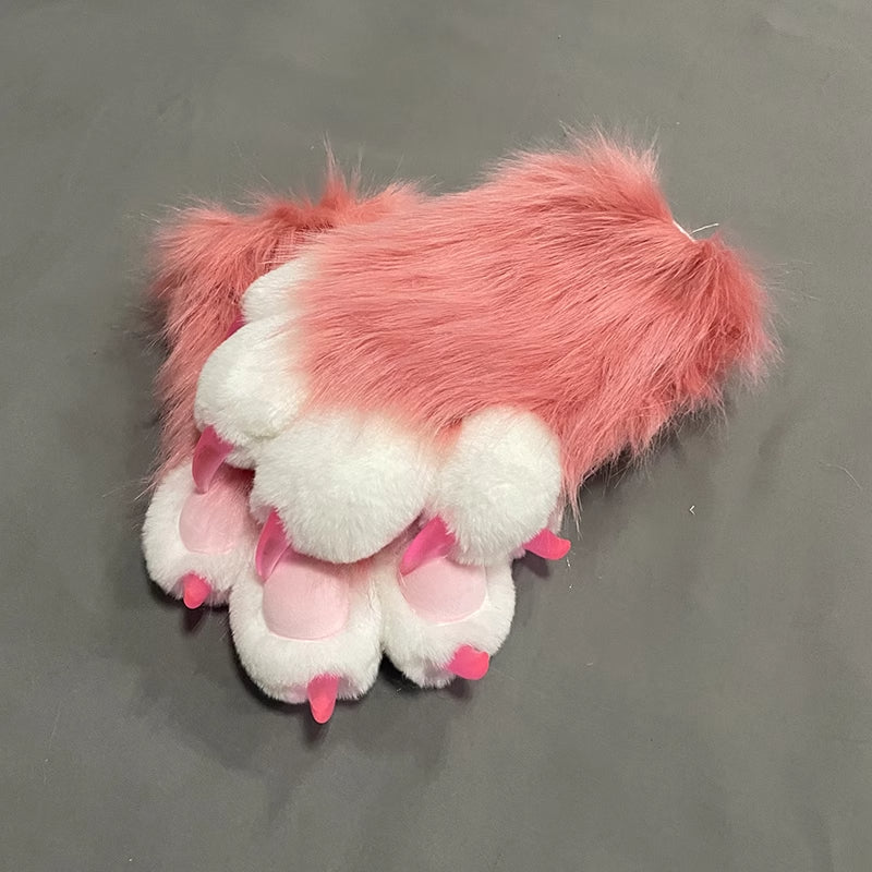 Furry Beast Claw Colored Beast Costume Claw Gloves Gloves Plush Fursuit Cosplay - Order with colors