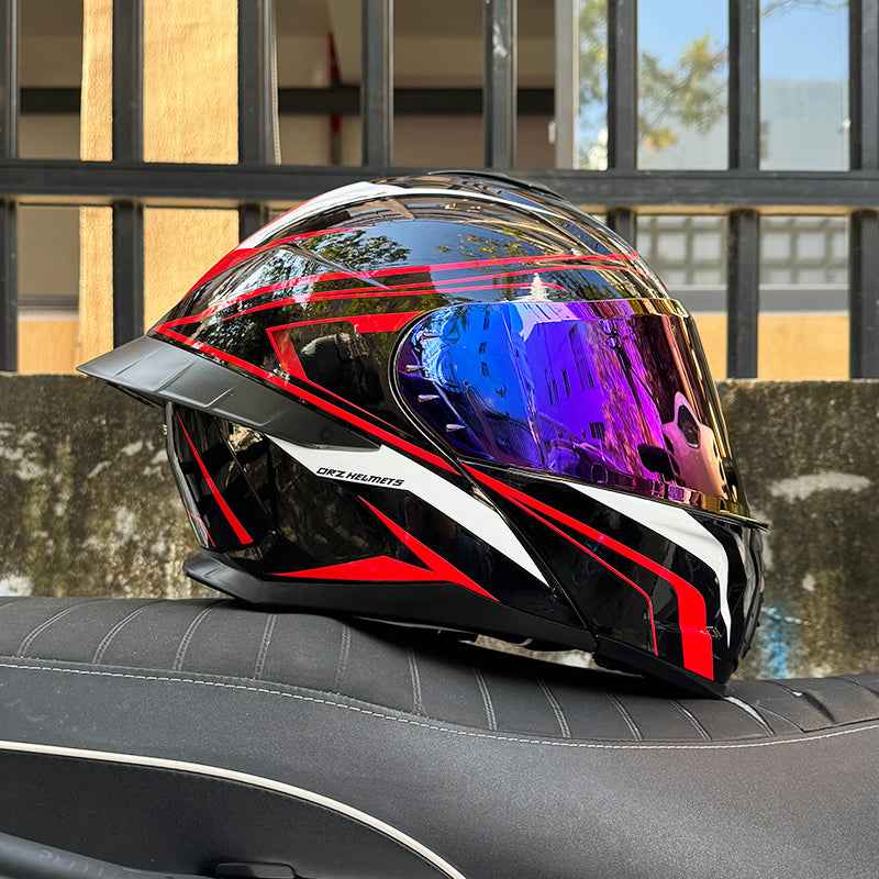 Ice Age 3C DOT Approve Full Face Dual Visors Unisex Bluetooth Motorcycle Helmet