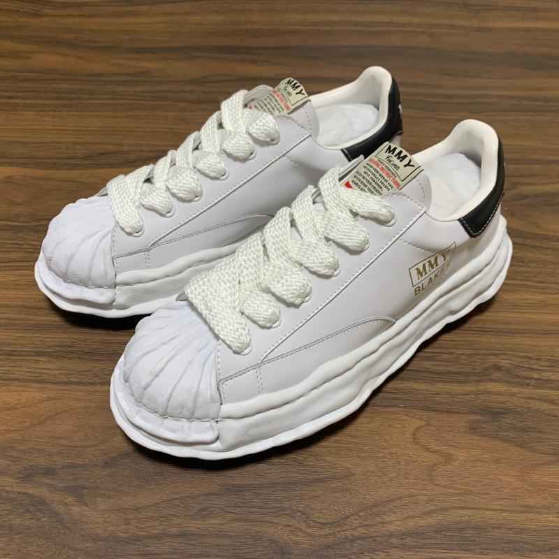MMY Seashell-Toe Shoes Thick-Soled Unisex Dissolvable Sneakers/Distressed Canvas - Size avaliable 35~47
