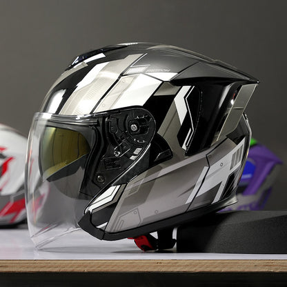 Evangelion Unit-01 Style Bluetooth Helmet - DOT Certified Dual Visor