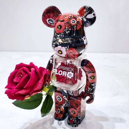 BE@RBRICK 400% Bluetooth Speaker Building Block Violent Bear Collectible Figure - Preserved Flowers / Dm for Other