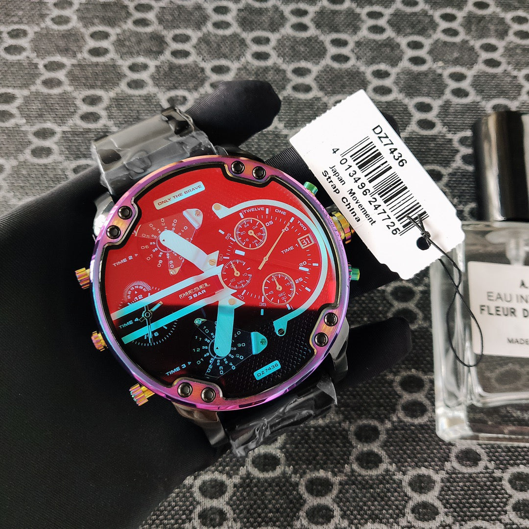 Diesel DZ7395 Chameleon Large Dial Quartz Chronograph Watch Polarized Men Watch - Order with colors