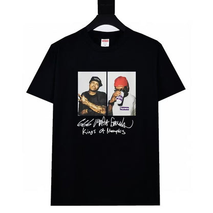 24SS Sup Short-Sleeve T-shirt Retro Unisex 280g Pure Cotton