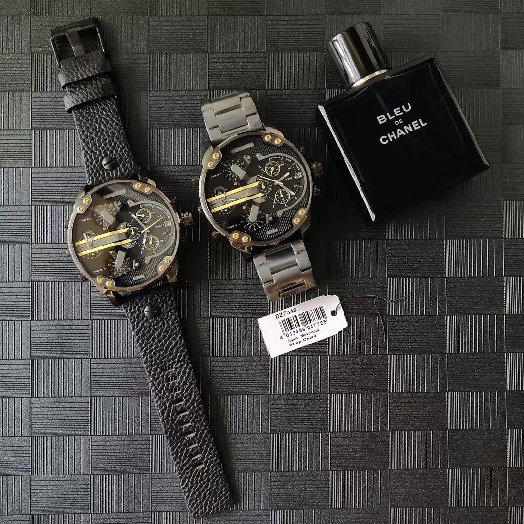 Diesel DZ7395 Chameleon Large Dial Quartz Chronograph Watch Polarized Men Watch - Order with colors