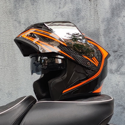 Mecha / 3C DOT Full Face Dual Visors Unisex /Bluetooth Motorcycle Helmet