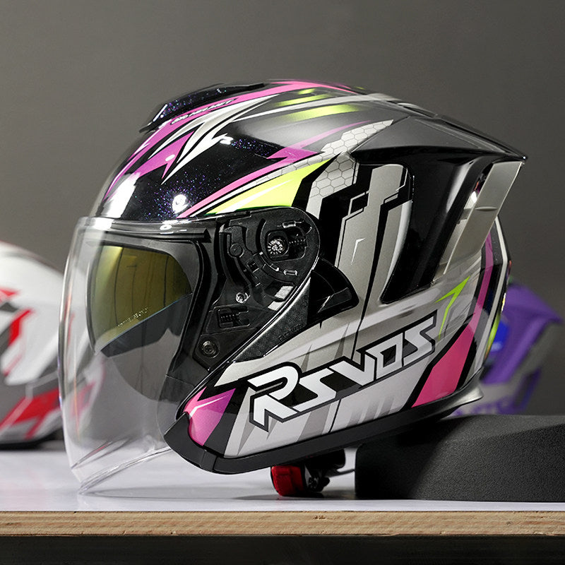 Evangelion Unit-01 Style Bluetooth Helmet - DOT Certified Dual Visor