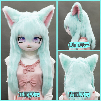 Furry Kigurumi Anime Cosplay Pre-Design Kigurumi Animal Headpiece Lolita Costume - Order with colors