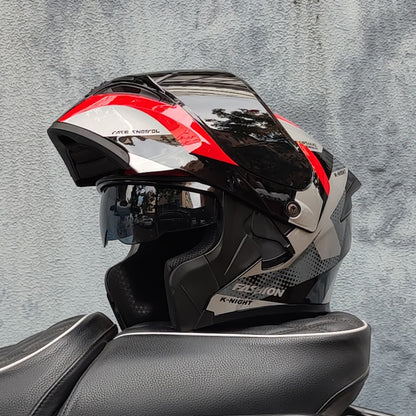 Mecha / 3C DOT Full Face Dual Visors Unisex /Bluetooth Motorcycle Helmet