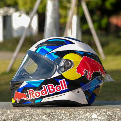 RED BULL - 3C DOT Full Face Color Dual Visors /Bluetooth Motorcycle Helmet