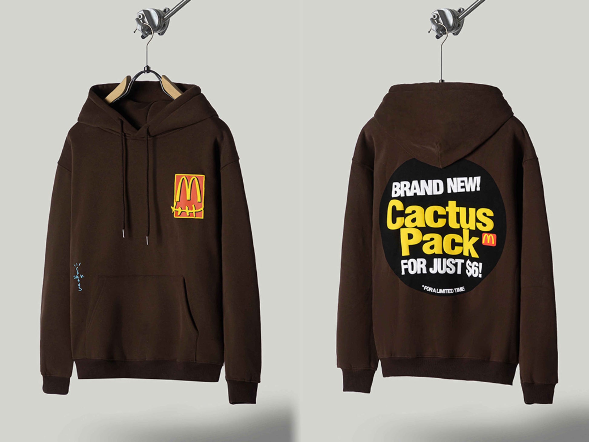 FW20 Travis Scott McDonald’s Hoodie - Apple Pie High Street Foam Print