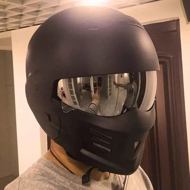 Shadow Scorpion Motorcycle Helmet - Full Face DOT Approved for Harley Cruiser Bike Class A 3C - Size avaliable S ~ XXXL