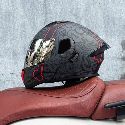 Hannya / 3C DOT Full Face Dual Visors Unisex /Bluetooth Motorcycle Helmet