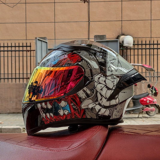 Soul-Eater/3C DOT Dual Visors Winter Bluetooth Motorcycle Full-cover Helmet - Donclickin