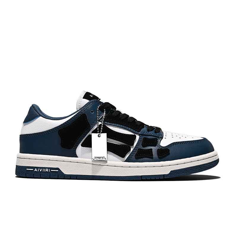 AMIRI SKEL-TOP 2023SS Bone Shoes Cowhide Low-top Leisure Board Casual Shoes - DM for others