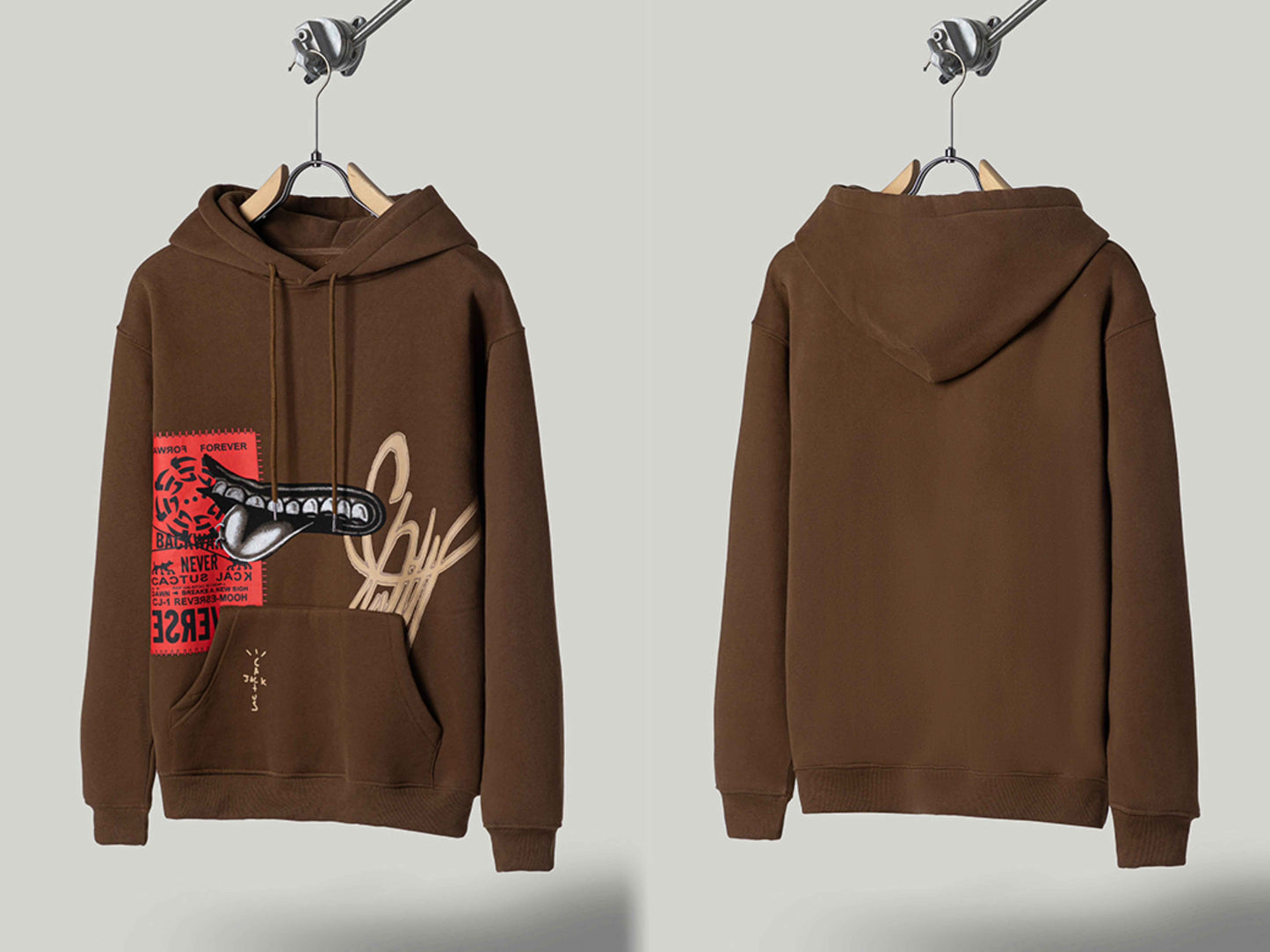 FW20 Travis Scott McDonald’s Hoodie - Apple Pie High Street Foam Print