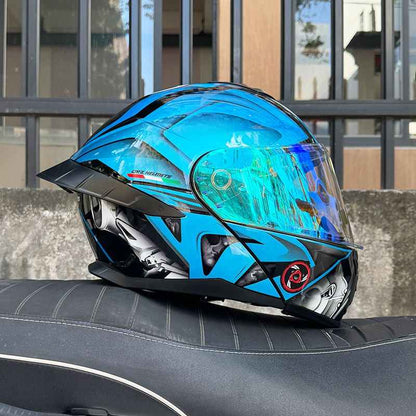 Ice Age 3C DOT Approve Full Face Dual Visors Unisex Bluetooth Motorcycle Helmet - Size avaliable S ~ XXXL Order