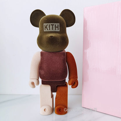 BE@RBRICK 400% Building Block Violence Bear Collectible Toy Action Figure - Kith B / Dm for Other Style / Restock