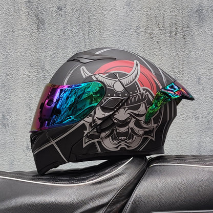 Mecha / 3C DOT Full Face Dual Visors Unisex /Bluetooth Motorcycle Helmet
