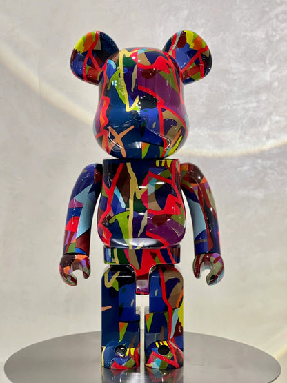 BE@RBRICK 1000% Building Block Figure 70CM | Limited Edition Collectible Bear Toy - Kaws Painting