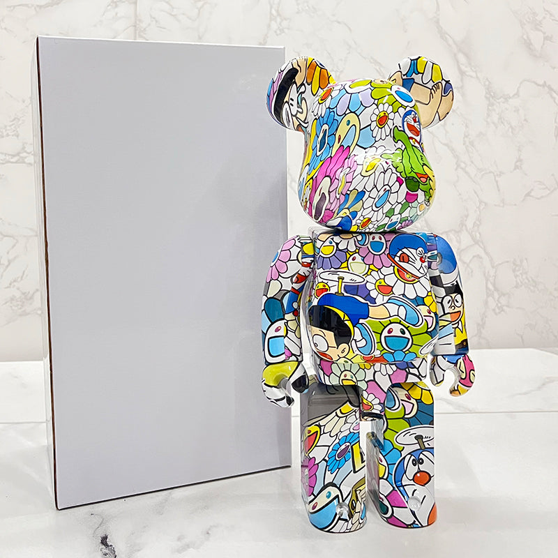BE@RBRICK 400% Building Block Violence Bear Collectible Toy Action Figure - Murakami Doraemon / Dm for Other Style