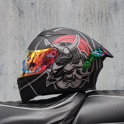 Mecha / 3C DOT Full Face Dual Visors Unisex /Bluetooth Motorcycle Helmet